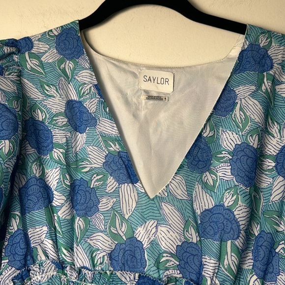 Saylor Leigha Blue Floral Mini Dress Size Small Spring/Summer - Picture 5 of 9